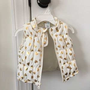 Baby puffer vest.